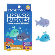 Boo Boo Buddies - Kids Adhesive Bandages, Shark + Whale Image 1