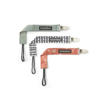 Booginhead 3-Pack Pacifier Clips, Sage, Scallops, Sienna Image 1