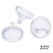 Boon NURSH 3-Pack Standard-Neck Fast-Flow Nipples, Clear Image 1
