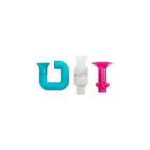Boon Tubes Builder Bath Toys Set, Blue/White/Pink Image 1