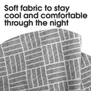 Boppy - Cuddle Pregnancy Pillow, Gray Basket Weave Image 3