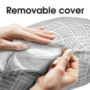 Boppy - Cuddle Pregnancy Pillow, Gray Basket Weave Image 4