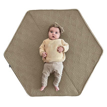 Boppy Foam Play Mat for Baby, Toddlers and Kids, Natural-Maze Tan, Easy-Setup with Non-Skid Backing for Floor Play, Tummy Time & More Image 1