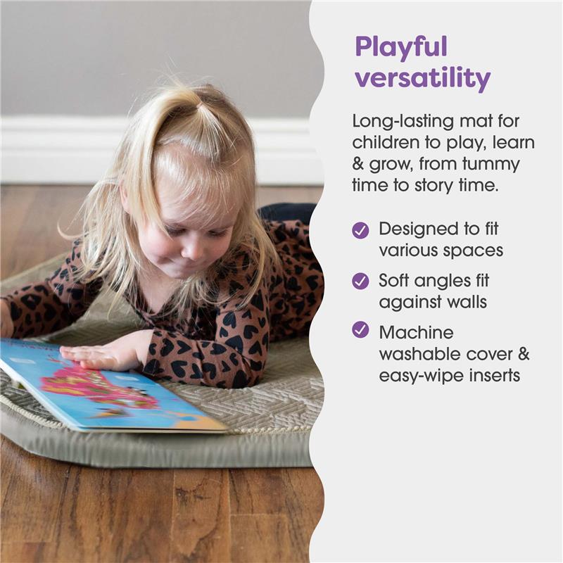 Boppy Foam Play Mat for Baby, Toddlers and Kids, Natural-Maze Tan, Easy-Setup with Non-Skid Backing for Floor Play, Tummy Time & More Image 3
