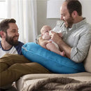 Boppy - Nursing Pillow Support with Removable Cover, Machine Washable, Cerulean Blue Image 2