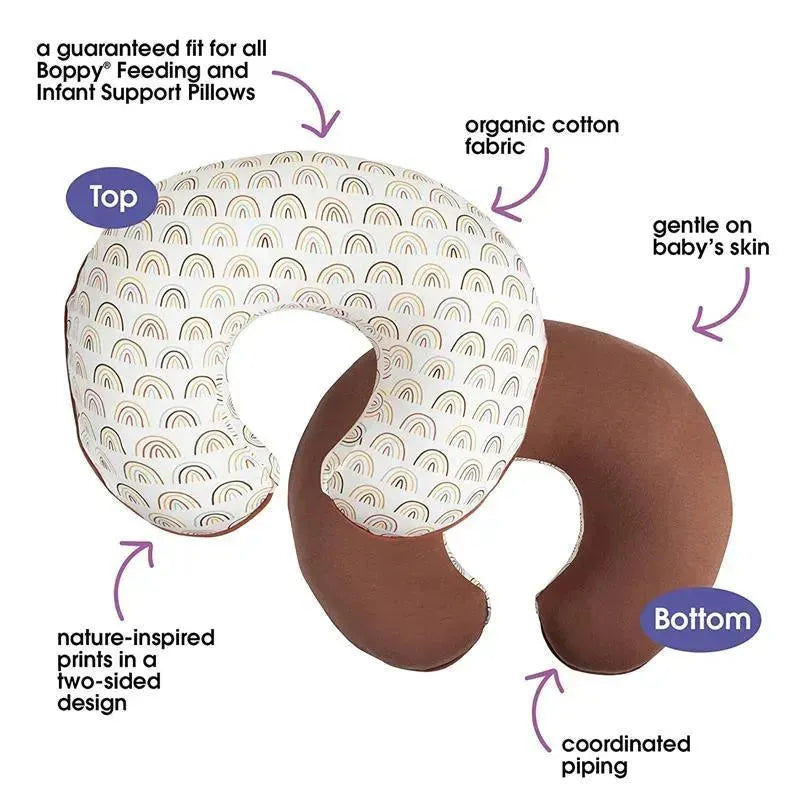 Boppy - Nursing Pillow Cover, Spice Rainbows Image 2