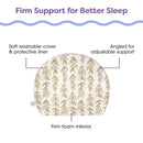 Boppy Pregnancy Pillow Wedge with Cover, Taupe, Belly Support Maternity Wedge, Firm Wedge Pillow from Line of Pregnancy Pillows for Sleeping Image 4