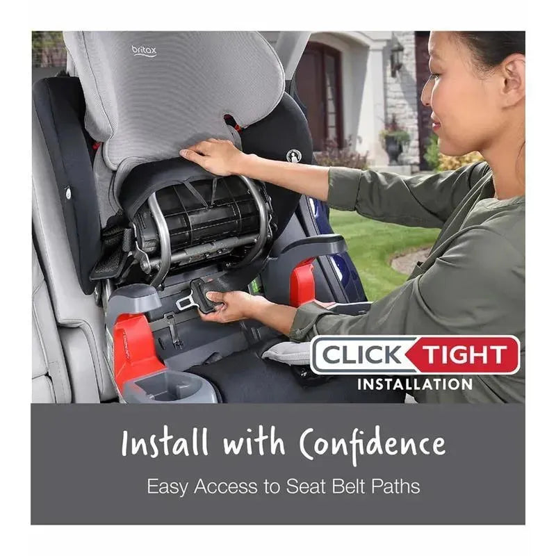 Britax - Grow With You ClickTight Harness Booster Car Seat, Grey Contour Image 2