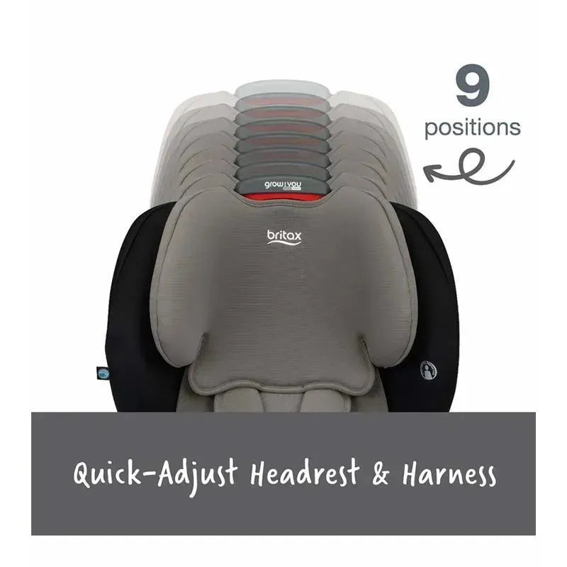 Britax - Grow With You ClickTight Harness Booster Car Seat, Grey Contour Image 3