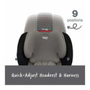 Britax - Grow With You ClickTight Harness Booster Car Seat, Grey Contour Image 3