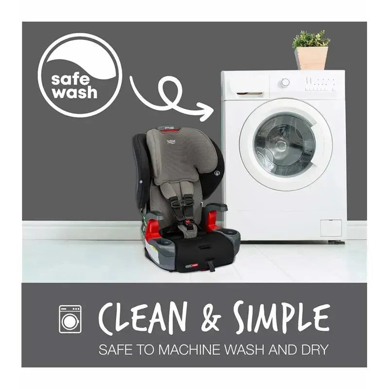 Britax - Grow With You ClickTight Harness Booster Car Seat, Grey Contour Image 4