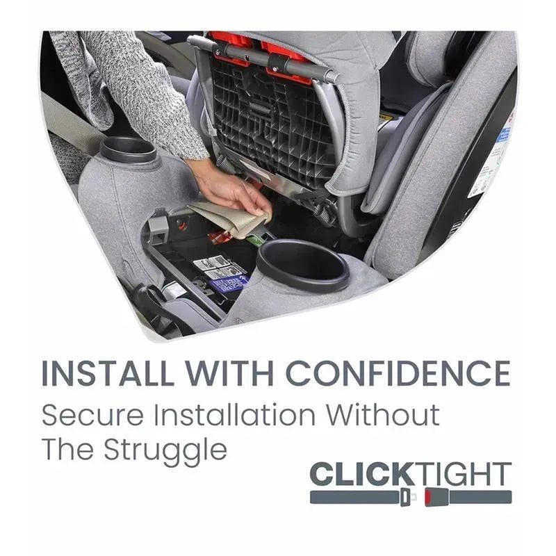 Britax - One4Life ClickTight All-in-One Car Seat, Diamond Quilted Gray Image 4