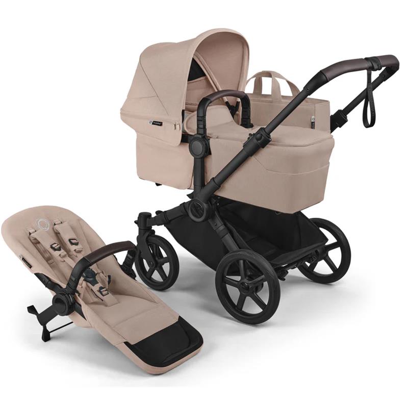 Bugaboo Donkey 6 Complete Stroller, Black/Desert Taupe Melange