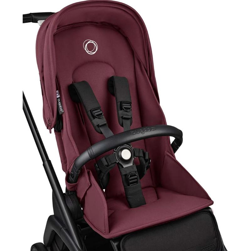 Bugaboo - Dragonfly Seat Complete, Black/Dark Cherry-Dark Cherry Image 5