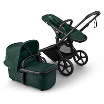 Bugaboo Fox 5 Renew Complete Bassinet & Seat, Black/Fern Green Image 1