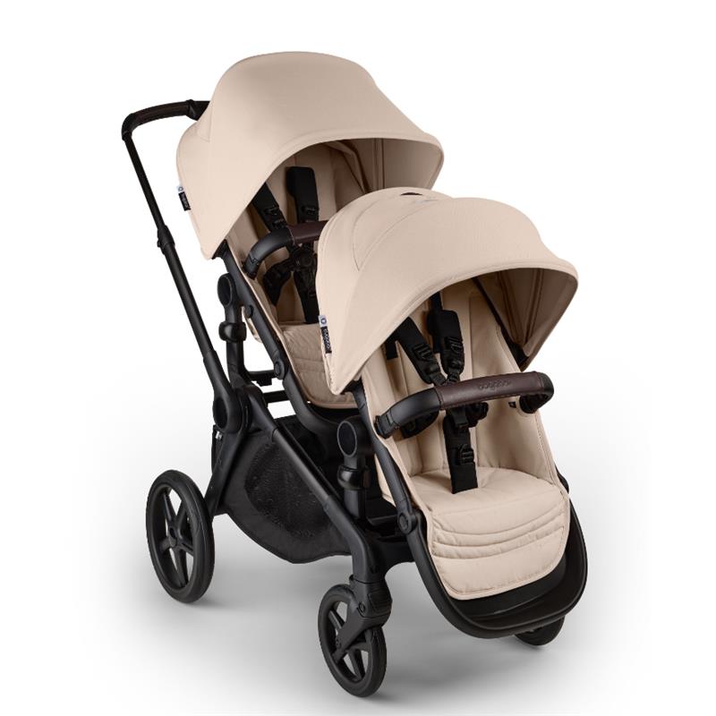 Bugaboo - Kangaroo Double Stroller, Black/Desert Taupe-Desert Taupe Image 1