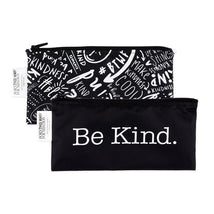 Bumkins Reusable Snack Bags, for Kids School Lunch and for Adults Portion, Washable Fabric, Waterproof Cloth Zip Bag, Supplies Travel Pouch, Food-S Image 1