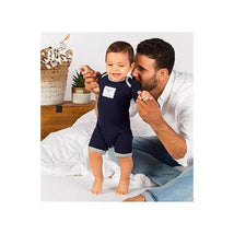 Burts Bees - 2Pk Baby Boy Honey Bee Shortalls, Midnight Image 2
