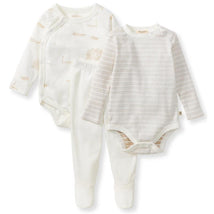 Burts Bees - 3Pk Amsterdam Bodysuit & Pant Set Eggshell Image 1