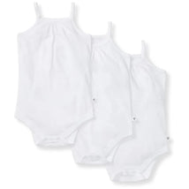 Burts Bees - 3Pk Baby Short Long Sleeve One Piece Bodysuits, Cloud Image 1