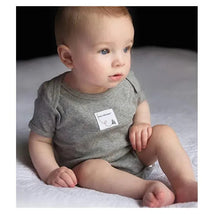 Burt's Bees 5-Pack Short Sleeve Bodysuits, Heather Grey Image 3