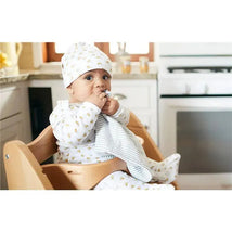 Burt's Bees - 5 Pk Burp Cloth, Heather Grey, One Size Image 3
