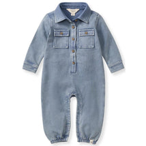 Burts Bees - Acid Wash Infant Jumpsuit Flint Image 1