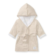 Burts Bees - Baby Neutral Robe Hooded Solic, Oatmeal, 0/9M Image 1