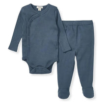 Burts Bees - Baby Unisex Wrap Front Bodysuit Set, Underwater Image 1