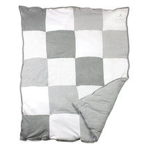 Burt's Bees Bedding - Dottie Bee Baby Quilt, Heather Grey Image 1