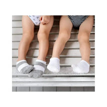 Burts Bees Organic Cotton Solid Heather Grey Baby Socks,6pk Image 5