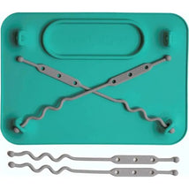 Busy Baby - Silicone Mat, Suction Cups, 4 Straps to Secure Baby Essentials, Spearmint Image 1