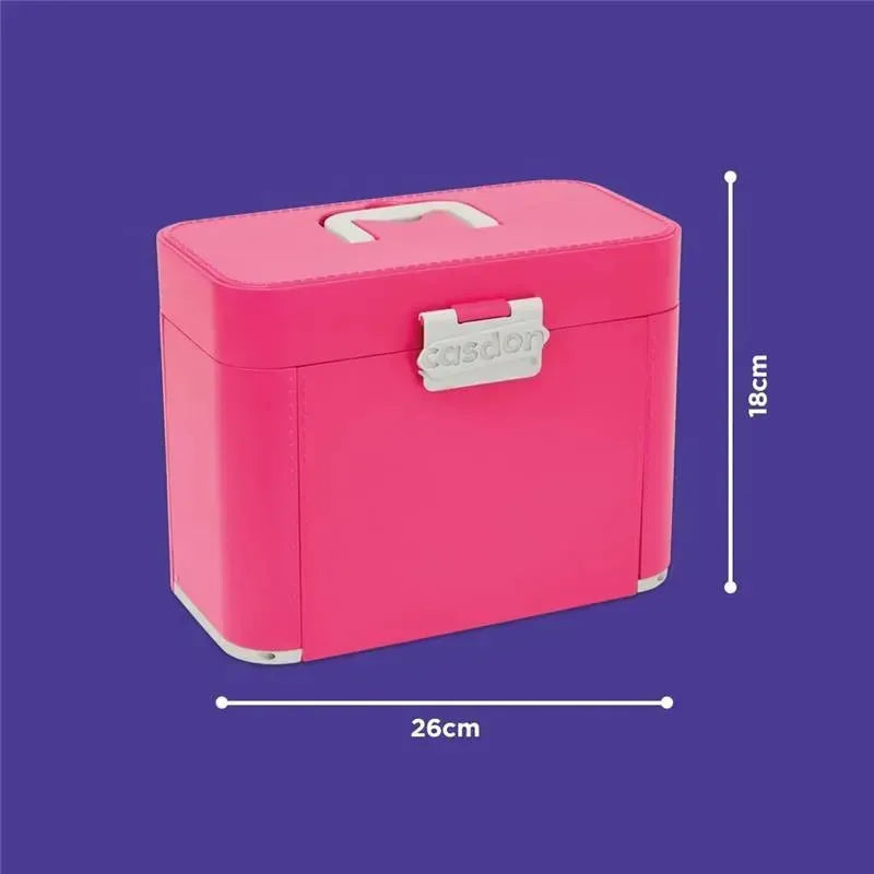 Casdon - Ultimate Styling Case with LightUp Mirror, Style Book, and Hair Accessories. Playset for Children Aged 3 plus Image 2