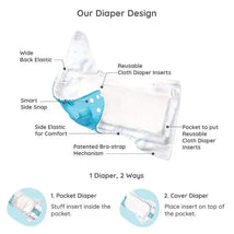 Charlie Banana - Diva Ballerina One Size Reusable Cloth Diaper with Fleece Image 2