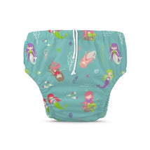 Charlie Banana - Mermaid Jade Reusable Swim Diaper with Drawstring Image 1