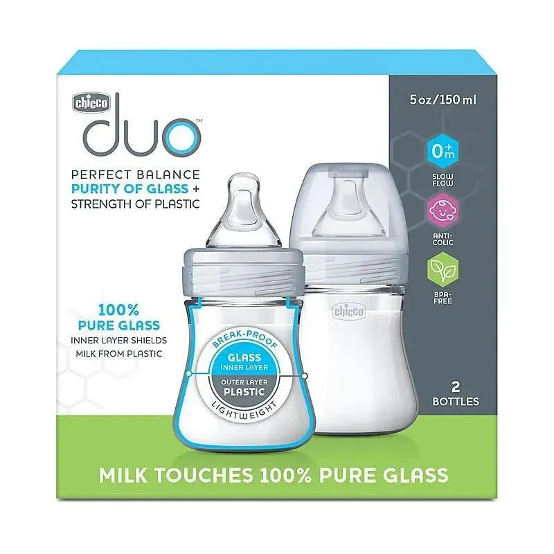 Chicco - Duo 5Oz 2Pk Hybrid Baby Bottles Image 8