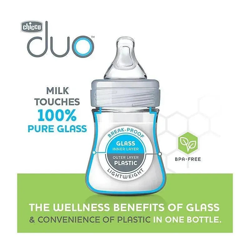 Chicco - Duo 5Oz 2Pk Hybrid Baby Bottles Image 9