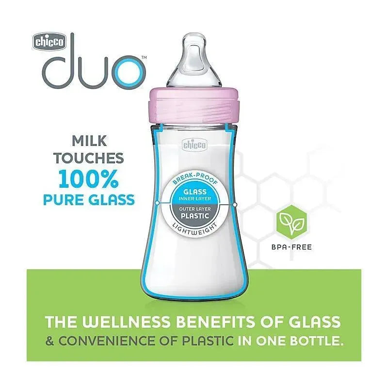 Chicco - Duo Newborn Baby Bottle Starter Gift Set, Pink Image 10