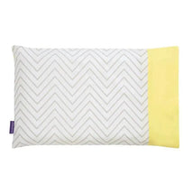 Clevamama - Clevafoam Pram Baby Pillow Case - Grey/Yellow Image 1