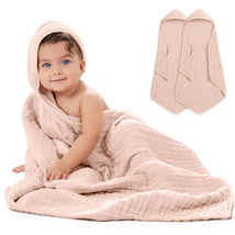 Comfy Cubs - Hooded Baby Towels Sand Image 1