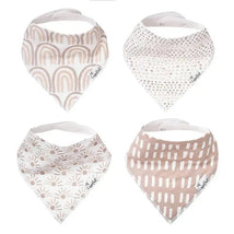Copper Pearl - 4Pk Bliss Baby Bandana Drool Bibs Image 1