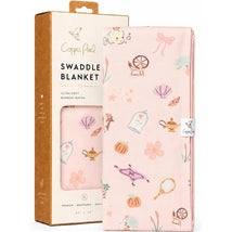Copper Pearl - Large Premium Knit Baby Swaddle Receiving Blanket Enchanted Friends Image 1