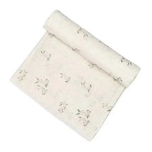 Crane - Baby 100% Organic Cotton Bunny Single Baby Swaddle Wrap Image 2