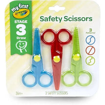 Crayola - My First Safety Scissors, Toddler Art Supplies, 3ct Image 1