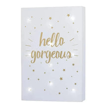 Crown Crafts - Little Love By Nojo Wall Art Light Up, Hello Gorgeous Image 1