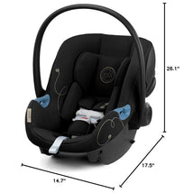 Cybex - Aton G Infant Car Seat with Linear Side-Impact Protection Sensorsafe, Moon Black Image 2