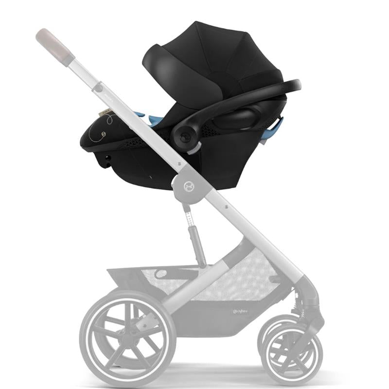 Cybex - Aton G Infant Car Seat with Linear Side-Impact Protection Sensorsafe, Moon Black Image 5