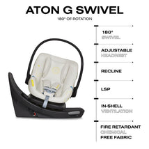 Cybex - Aton G Swivel Infant Car Seat with 180-Degree Rotate, Lava Grey Image 2