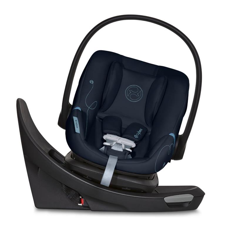 Cybex Aton G Swivel Infant Car Seat with 180-Degree Rotate, Linear Side-Impact Protection, 11-Position Headrest, SensorSafe & Safelock Base, Ocean  Image 1