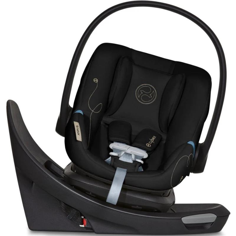 Cybex - Aton G Swivel Infant Car Seat with 180-Degree Rotate, Moon Black Image 1
